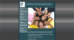 Desktop Screenshot of londonsigbilingualism.co.uk